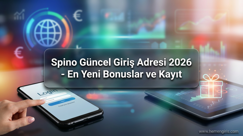 Spino Güncel Giriş Adresi 2026 - En Yeni Bonuslar ve Kayıt - Spino Güncel Giriş Adresi 2026