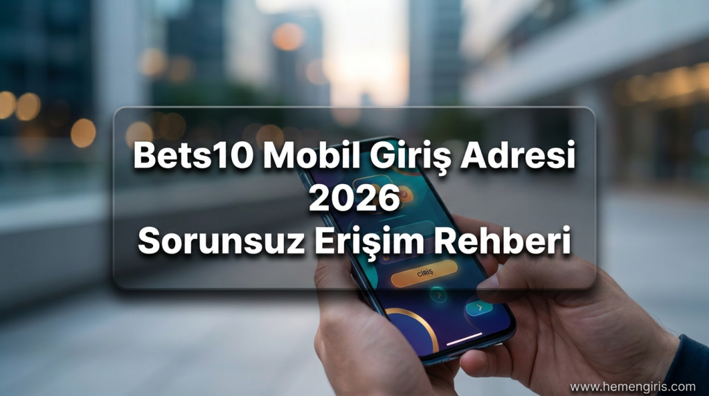Bets10 Mobil Giriş Adresi 2026 Sorunsuz Erişim Rehberi - Bets10 Mobil Giriş Adresi 2026