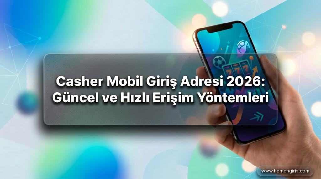 Casher Mobil Giriş Adresi 2026: Güncel ve Hızlı Erişim Yöntemleri - Casher Mobil Giriş Adresi 2026