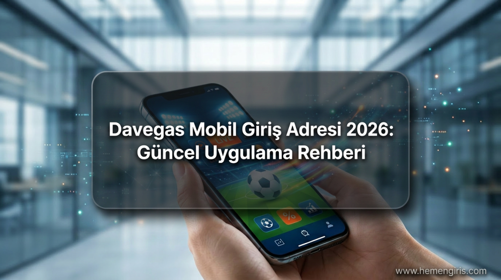 Davegas Mobil Giriş Adresi 2026: Güncel Uygulama Rehberi - Davegas Mobil Giriş Adresi 2026