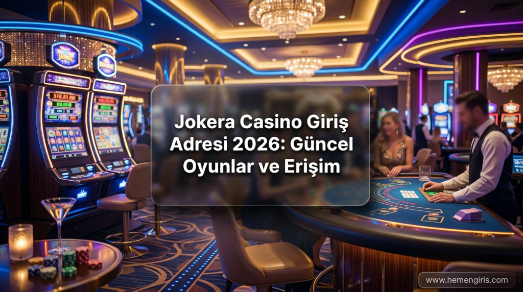 Jokera Casino Giriş Adresi 2026: Güncel Oyunlar ve Erişim - Jokera Casino Giriş Adresi 2026