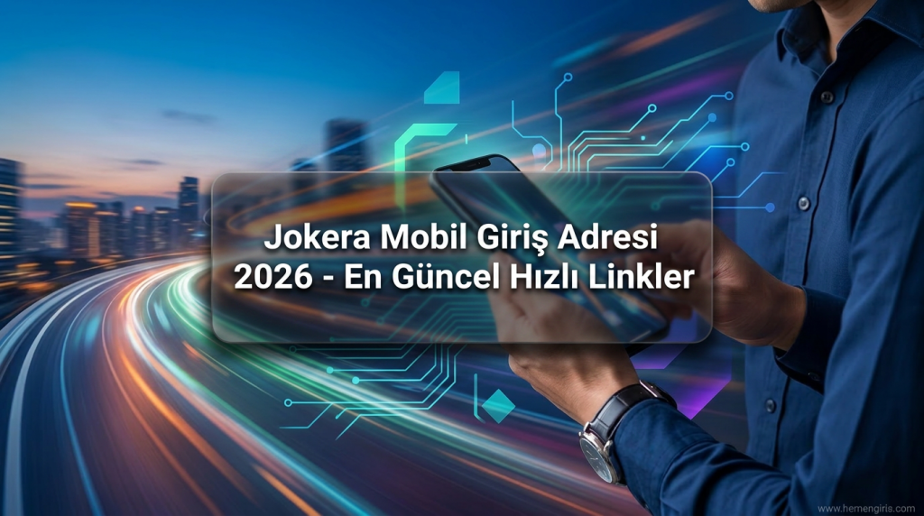 Jokera Mobil Giriş Adresi 2026 - En Güncel Hızlı Linkler - Jokera Mobil Giriş Adresi 2026