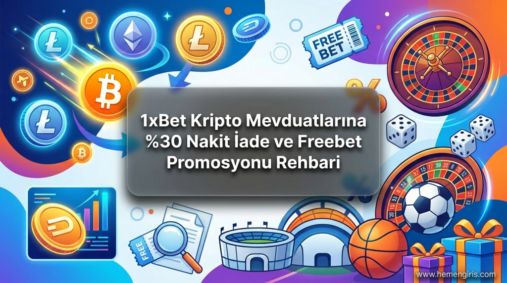 1xBet Kripto Mevduatlarına Nakit İade ve Freebet Promosyonu Rehbari - 1xBet kripto cashback