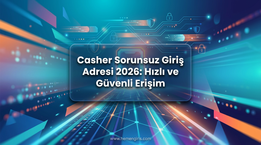 Casher Sorunsuz Giriş Adresi 2026: Hızlı ve Güvenli Erişim - Casher Sorunsuz Giriş Adresi 2026