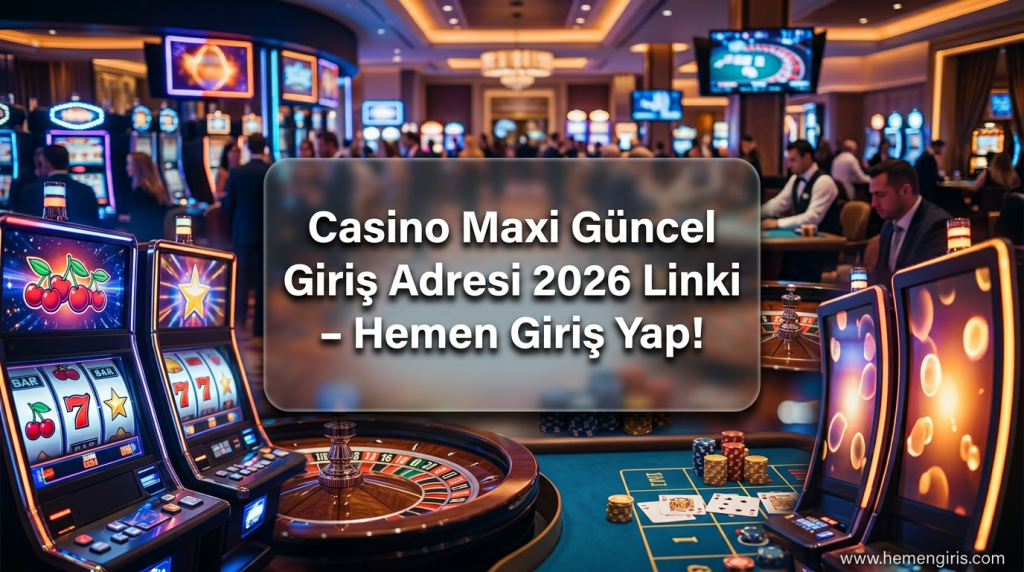 Casino Maxi Güncel Giriş Adresi 2026 Linki - Hemen Giriş Yap! - Casino Maxi Güncel Giriş Adresi 2026