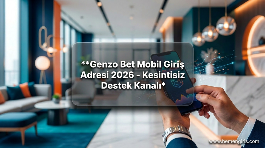 Genzo Bet Mobil Giriş Adresi 2026 - Kesintisiz Destek Kanalı - Genzo Bet Mobil Giriş Adresi 2026