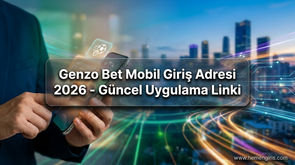Genzo Bet Mobil Giriş Adresi 2026 - Güncel Uygulama Linki - Genzo Bet Mobil Giriş Adresi 2026