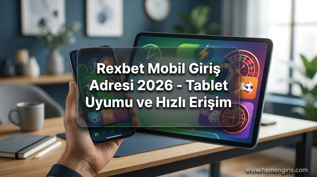 Rexbet Mobil Giriş Adresi 2026 - Tablet Uyumu ve Hızlı Erişim - Rexbet Mobil Giriş Adresi 2026