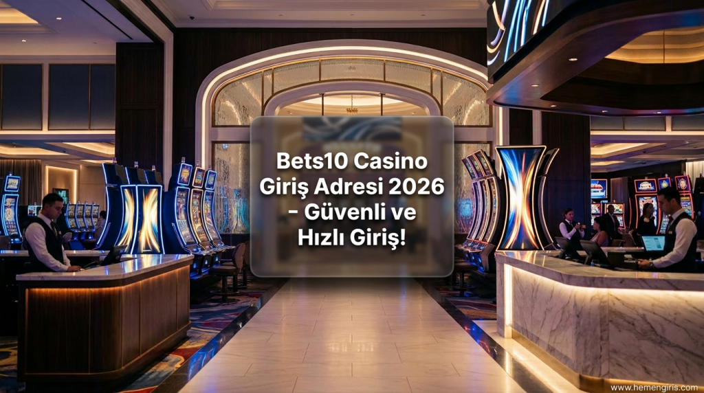 Bets10 Casino Giriş Adresi 2026 - Güvenli ve Hızlı Giriş! - Bets10 Casino Giriş Adresi 2026