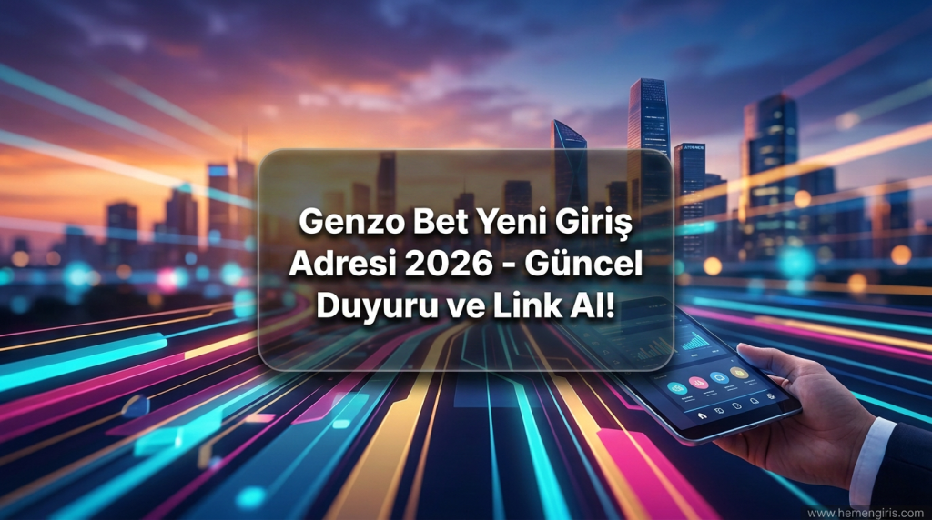 Genzo Bet Yeni Giriş Adresi 2026 - Güncel Duyuru ve Link Al! - Genzo Bet Yeni Giriş Adresi 2026
