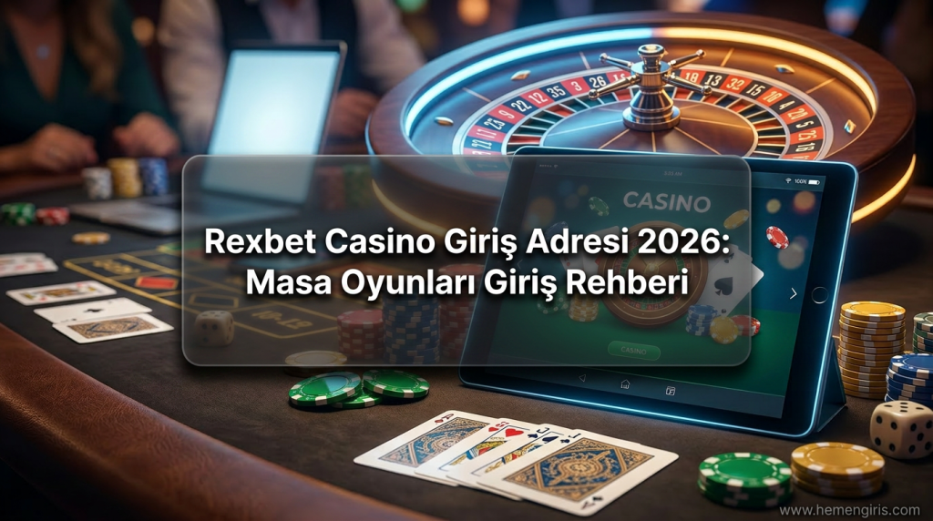 Rexbet Casino Giriş Adresi 2026: Masa Oyunları Giriş Rehberi - Rexbet Casino Giriş Adresi 2026
